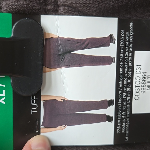 Tuff Athletics Size XL Chocolate Brown Fleece Lined Cargo Sweatpant - Picture 6 of 9